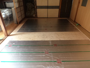 床材の変更工事