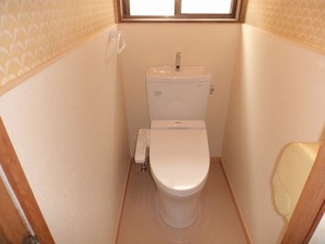 和式トイレから洋式トイレに変更