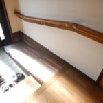 玄関框スロープと手摺